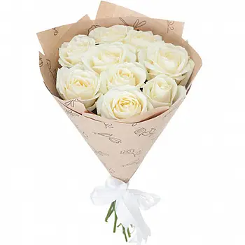 Букет из белых роз